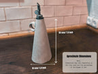 Pottery Olive Oil Bottle Template: Slab Building PDF Pattern