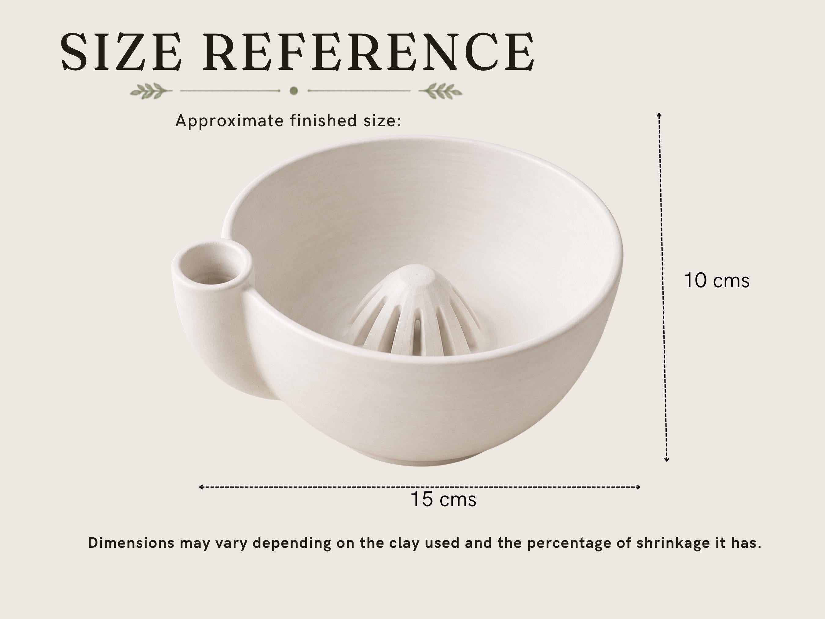 a white ceramic bowl with a small opening on the side, likely used for draining or draining excess water from the clay.