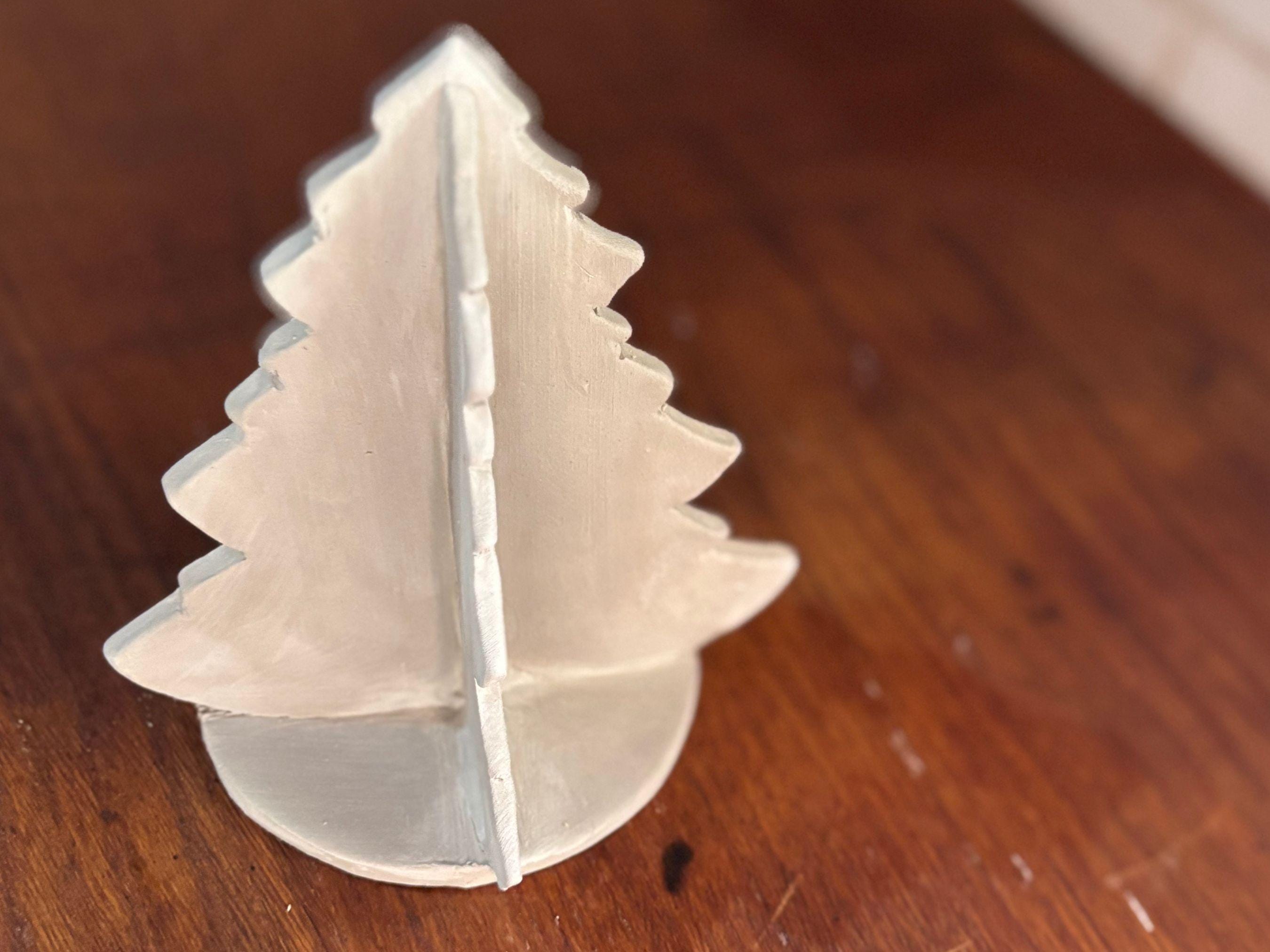 Christmas Tree Pottery Template: DIY Ceramic Decor (PDF Pattern)