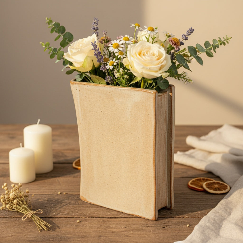 Book Vase Pottery Template: Slab Built DIY Pottery Tool (PDF Pattern)
