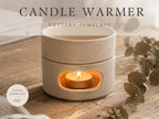 Candle warmer Pottery Template, Fondue set Slab Building (PDF Pattern)