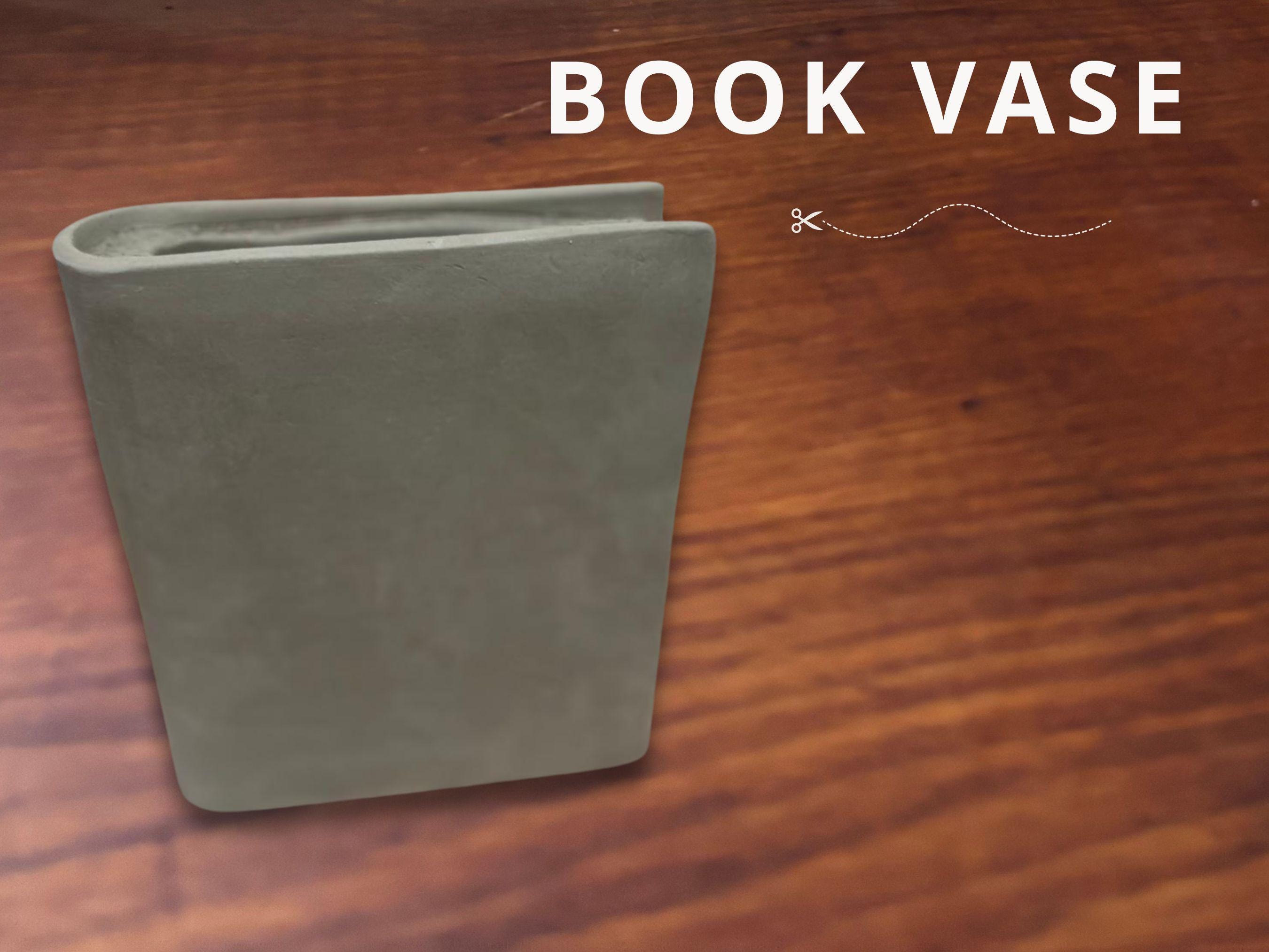 Book Vase Pottery Template: Slab Built DIY Pottery Tool (PDF Pattern)