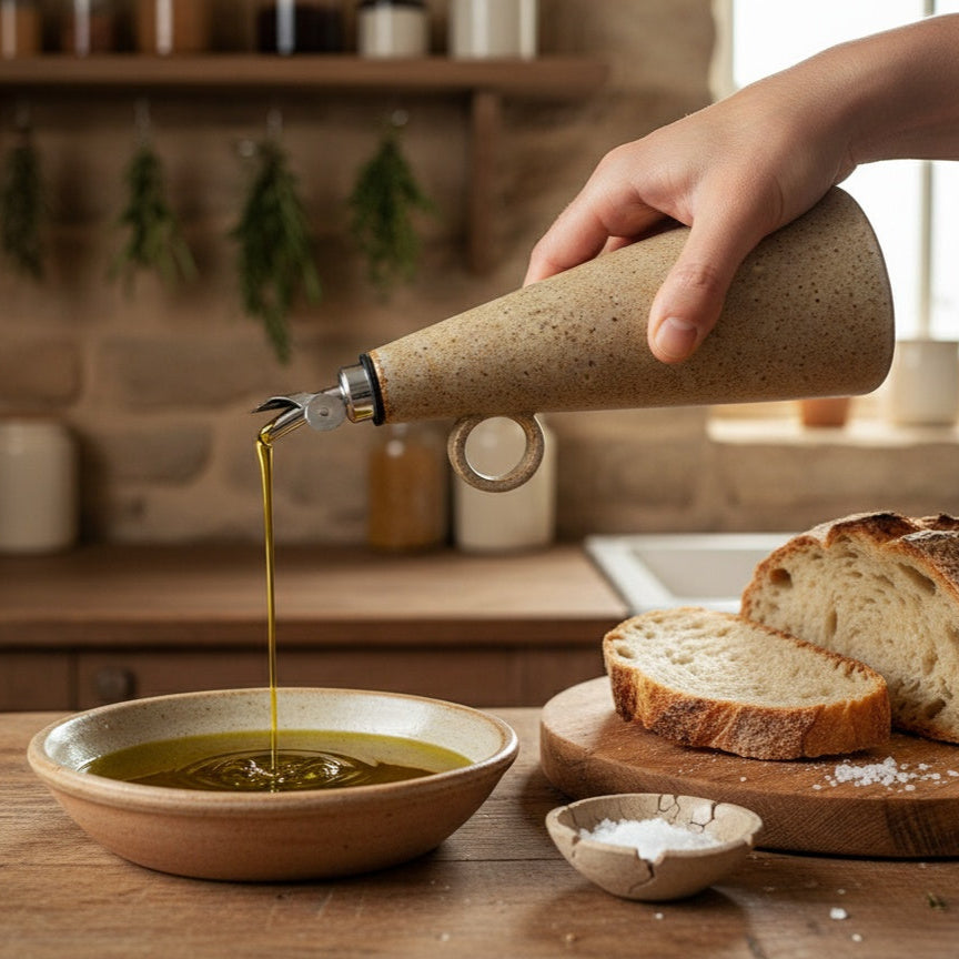 Pottery Olive Oil Bottle Template: Slab Building PDF Pattern