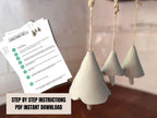 FREE  TEMPLATE Christmas Bells Pottery Template: DIY Ceramic Pattern (PDF Pattern)