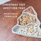 Christmas Tree Plate Pottery Template: Slab Building Pattern (PDF)