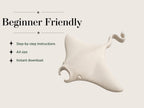 Manta Ray Pottery Template | Ceramic Slab Sculpture Pattern (Digital Download)