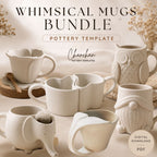 The image is a collection of various ceramic mugs and cups, including a ceramic owl, a ceramic gnome, and other unique designs. The mugs are displayed on a table, showcasing their different shapes and sizes. The image does not contain any text, and the focus is on the ceramic items rather than any accompanying descriptions.