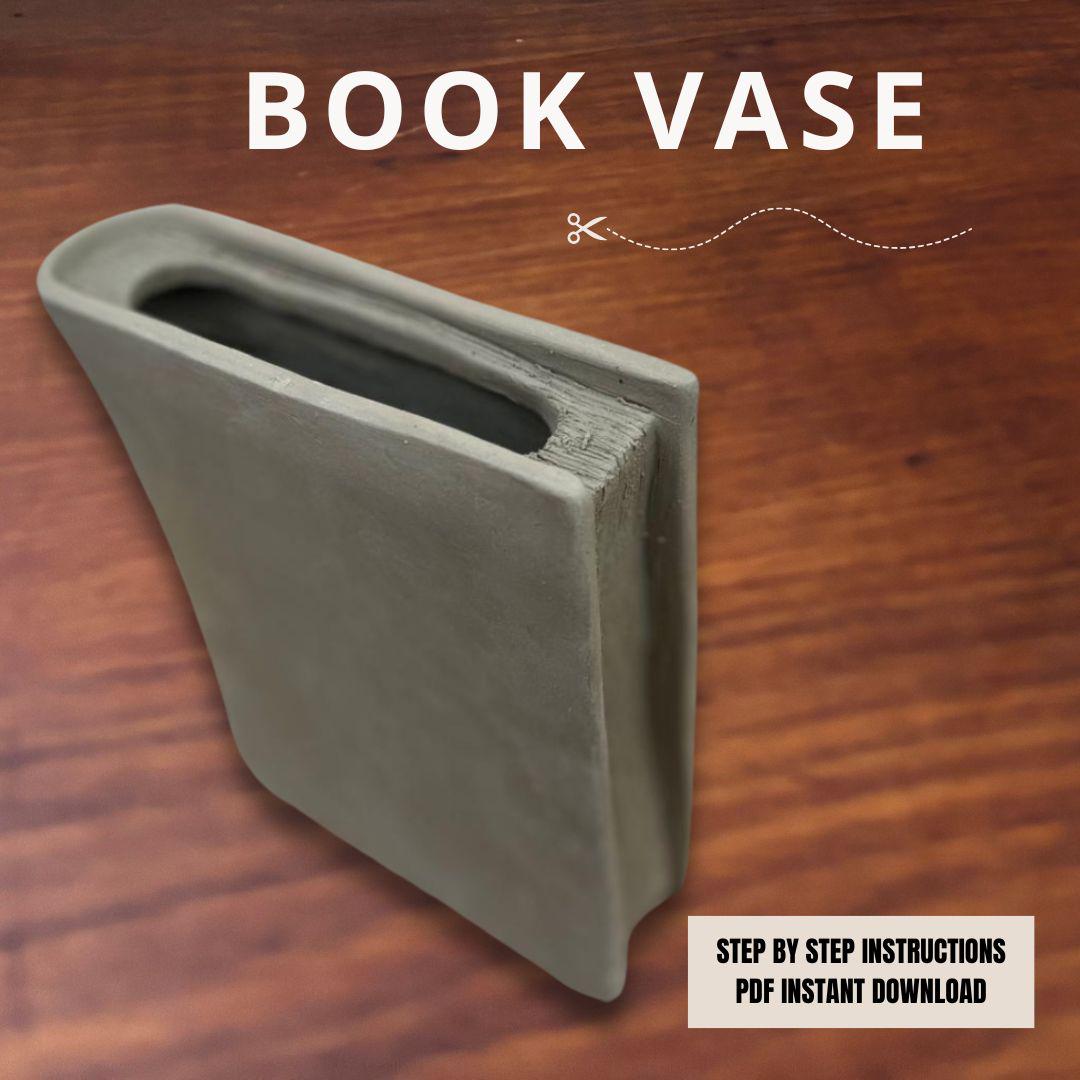 Book Vase Pottery Template: Slab Built DIY Pottery Tool (PDF Pattern)