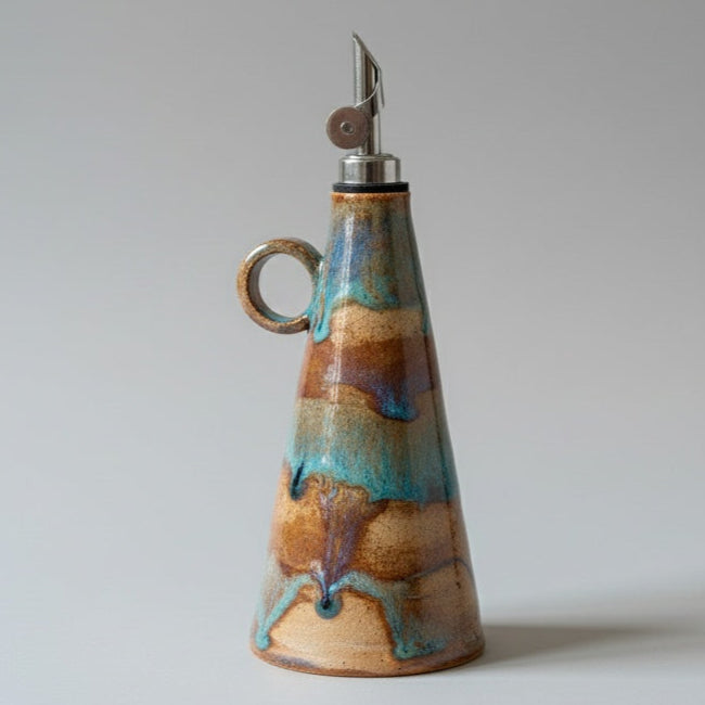 Pottery Olive Oil Bottle Template: Slab Building PDF Pattern