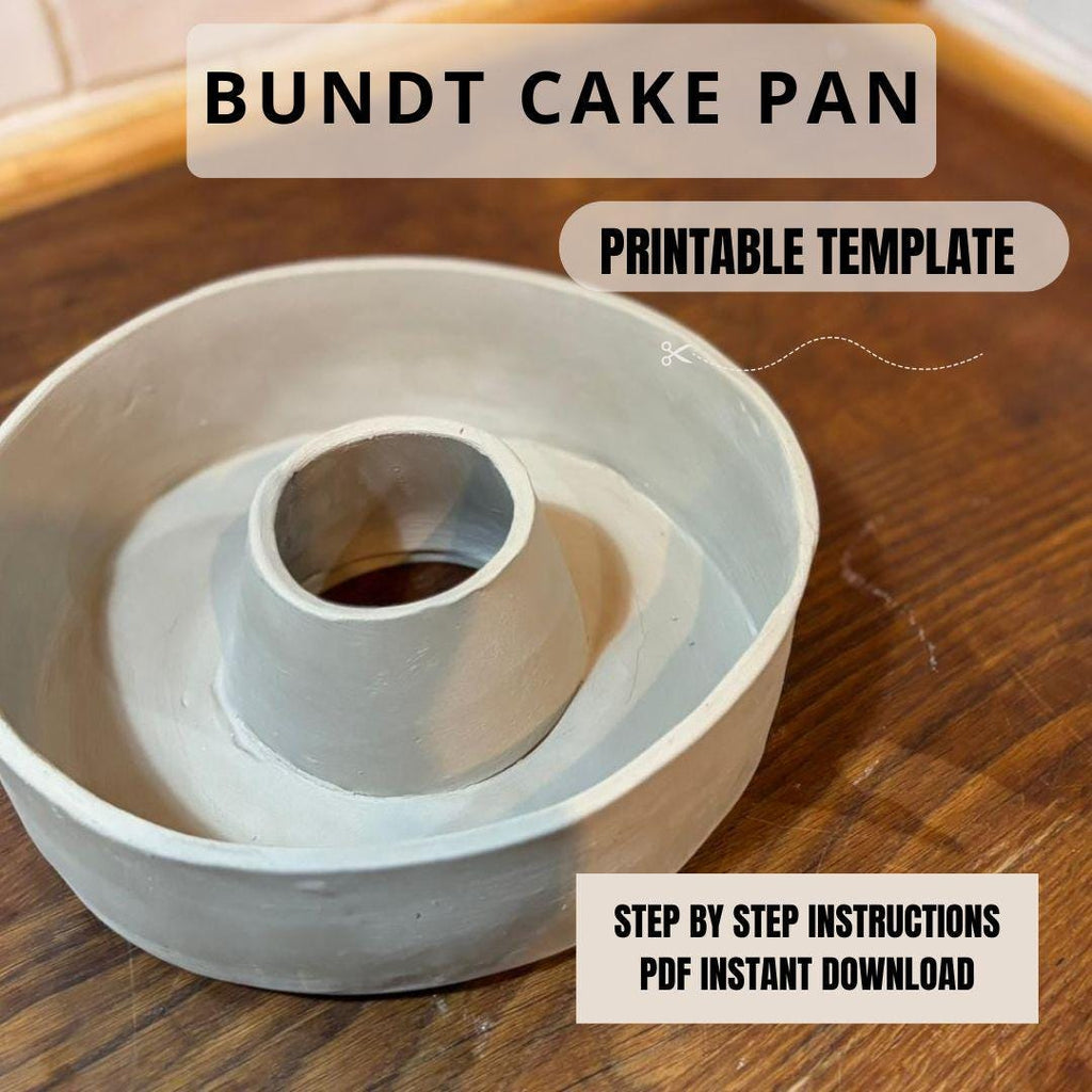 Bundt Cake Pan Pottery Template