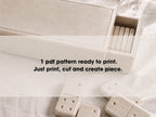 Domino Set Pottery Template: Slab Building PDF ceramic template  (Instant Download)