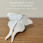 Luna Moth Pottery Template