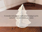 Christmas Tree Pottery Template: DIY Ceramic Decor (PDF Pattern)