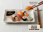 Sushi Plate Template