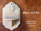 Ceramic Wall Altar Slab Building Template: Pottery Pattern (PDF Pattern)