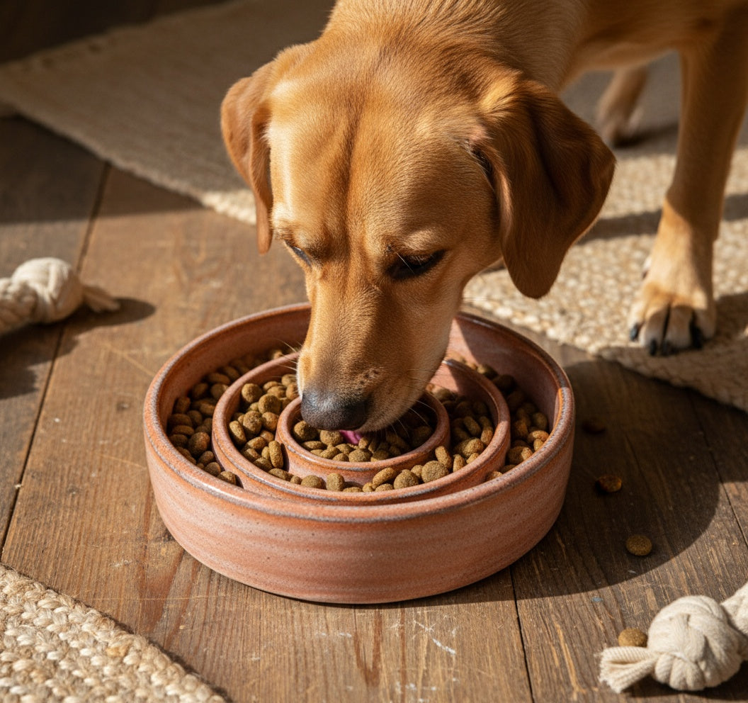 Slow Feeder Dog Bowl Pottery Template: Slab Building PDF Pattern