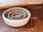 Slow Feeder Dog Bowl Pottery Template: Slab Building PDF Pattern
