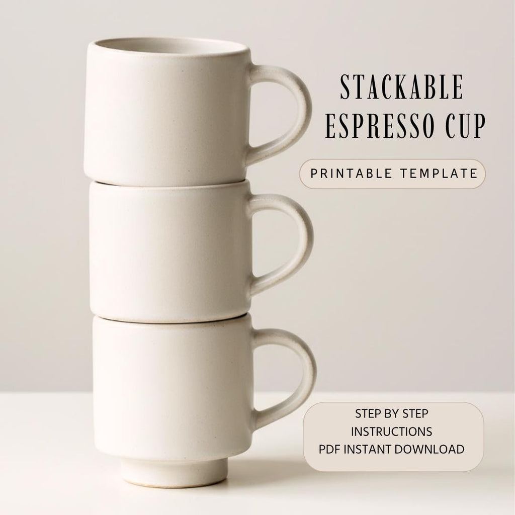 Stackable Espresso Mug template |