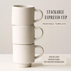 Stackable Espresso Mug template |