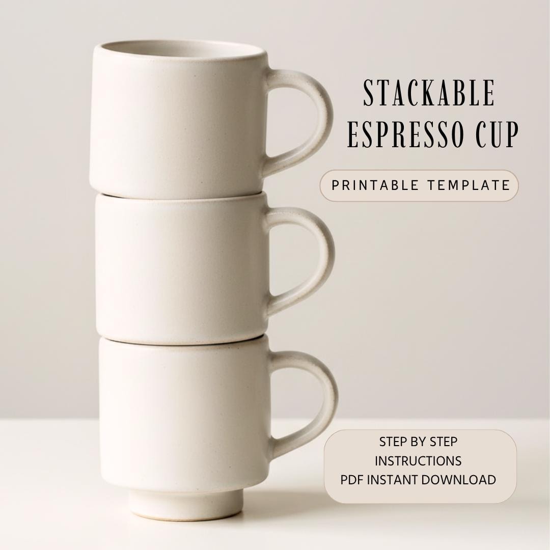 Stackable Espresso Mug template |