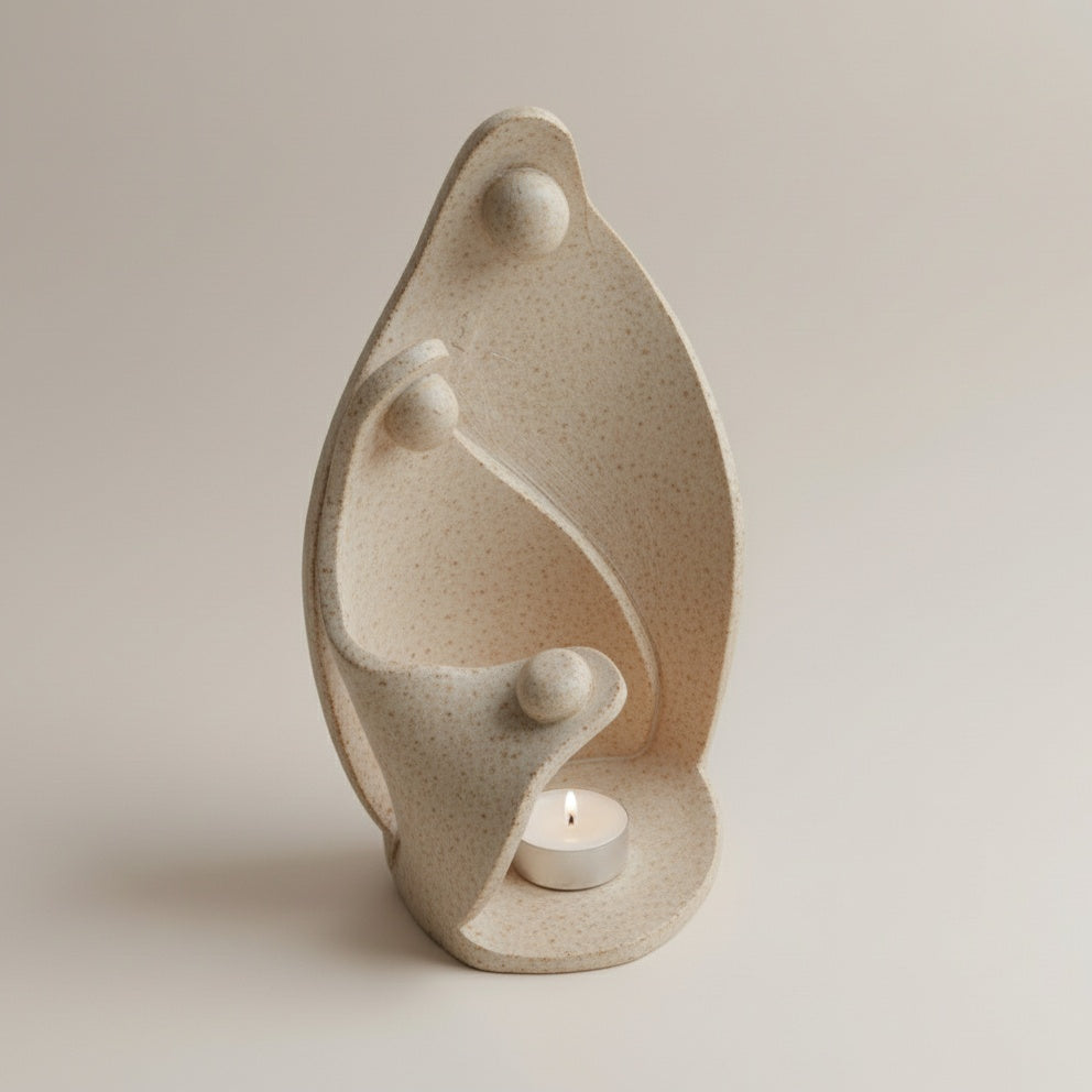 Christmas Nativity Candle Holder Pottery Template (PDF Pattern)